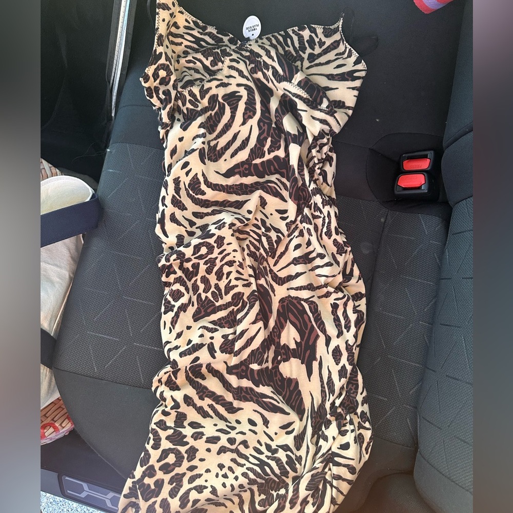 Animal print bodycon dresss